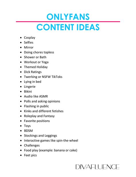 Top 101 OnlyFans Content Ideas to Amplify Your Presence